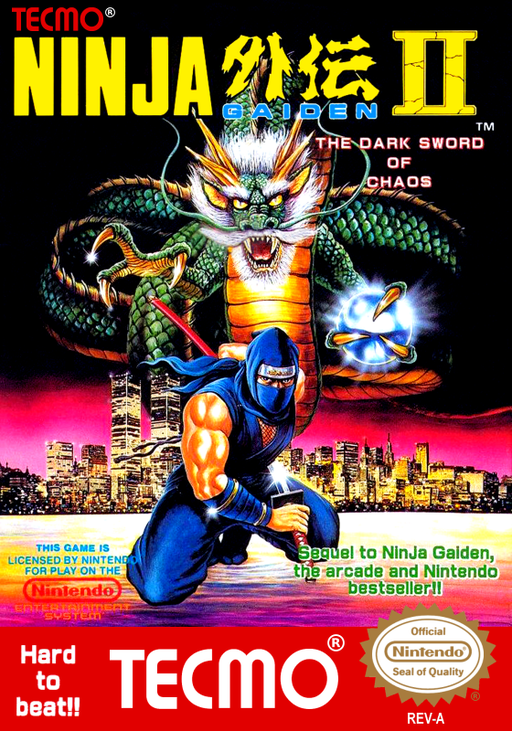 Ninja Gaiden II - The Dark Sword of Chaos (USA) box art